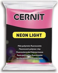 Полимерная глина CERNIT NEON 56г, неоновый фуксия