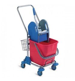 Export Chromed Trolley - Тележка уборочная 1х15 л