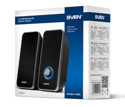 Speakers SVEN "325" Black, 6w, Power: USB / DC 5V