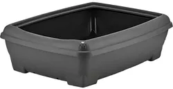купить Лоток-туалет Бытпласт 47609 Лоток туалет для кошек LuckyPet 50x38x14cm, серый в Кишинёве 