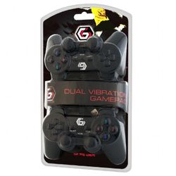 Gamepad Set GMB JPD-UDV2-01, 4 axes, D-Pad, 2 mini joysticks, 10 buttons, Dual vibration,  USB