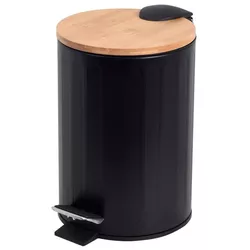 купить Урна для мусора Bisk 08421 RADO cu pedala 3L negru в Кишинёве 