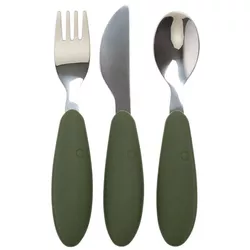 cumpără Seturi pentru hrănire bebelușilor BIBS 4340218 Set tacamuri din otel inoxidabil Hunter Green în Chișinău 
