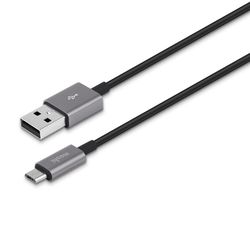 Cable MOSHI  MicroUSB/USB2.0, 1.0 m, Black