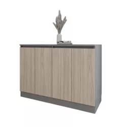 cumpără Comodă Smartex (16449) Т8 120cm Grafit+Stejar Deschis în Chișinău 