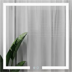 купить Зеркало для ванной Bayro Otto 800x800 LED touch c подогревом в Кишинёве 