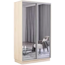 купить Шкаф Mobildor-Lux Раздвижные зеркальные двери Fox (100x60x200H см) Sonoma в Кишинёве 