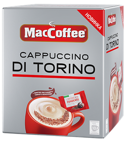 MacCoffee 3в1 Cappuccino di Torino с шоколадом (10пак в упаковке)
