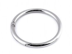 Inel carabină, Ø50 mm / argintiu