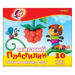 Plastilină moale 10 cul. "Kroha" 165g