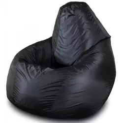 купить Кресло-мешок BeanBag BM6052, Груша из Оксфорда 300D, L, чёрного цвета в Кишинёве 
