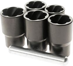 купить Набор головок, бит, насадок JTC JTC-4399 Набор головок для извлечения поврежденных болтов и гаек, 6 предм. в Кишинёве 