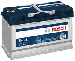 Bosch S4 12V 80Ah 740EN 315x175x190 -/+