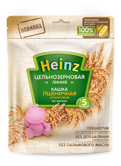 Каша Heinz пшеничная цельнозерновая 180г с 5месяцев