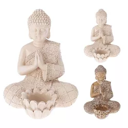 cumpără Lumânare H&S 02973 Sfesnic din ceramica Buddha 19cm în Chișinău 