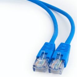 0.5m, FTP Patch Cord  Blue, PP22-0.5M/B, Cat.5E, Cablexpert, molded strain relief 50u" plugs