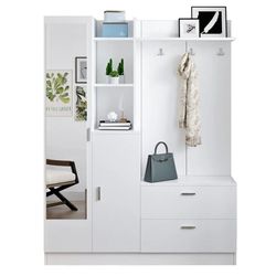 cumpără Mobilă pentru antreu Trendy DD5-W, 140x181x36cm (GTR001392) în Chișinău 