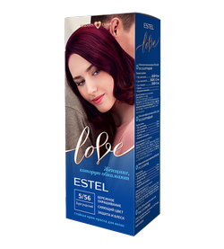Vopsea p/u păr, ESTEL Love, 100 ml., 5/56 - Burgundia