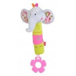 Погремушка плюшевая Babyono Elephant