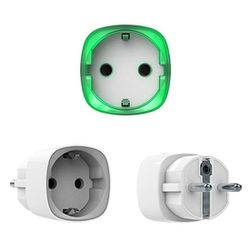 Ajax Wireless Smart Socket, White, Energy Monitoring, LED, up to 2.5 kW