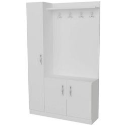 cumpără Mobilă pentru antreu Trendy Naturel, Alb, 110x180x32cm (GTR005919) în Chișinău 