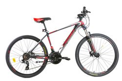 cumpără Bicicletă Crosser MT-036 26" 17 21S Shimano+Logan Hidraulic Black/Red în Chișinău 