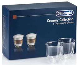 cumpără Pahar DeLonghi DLSC301 SET 6 Glasses Cappuccino 190ml în Chișinău