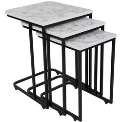 cumpără Măsuţă cafea Trendy Ce Metal Zigon, 9404, masa de cuibarit (3 bucati) în Chișinău 