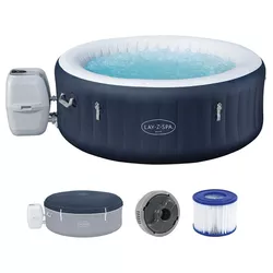cumpără Piscină cu jacuzzi Bestway 6001C Lay-Z-Spa Miami EnergySense AirJet 4 Dark Blue Round 180x66cm în Chișinău 