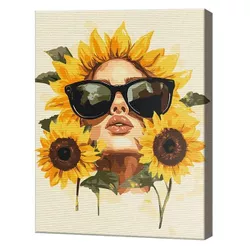 купить Картина по номерам BrushMe BS54309 Pictura pe numere 40x50cm Eco Dispozitie de floarea soarelui в Кишинёве 