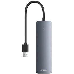 купить USB Hub Baseus B0005280B811-00 HUB 4in1 USB-A 3.0 to 4*USB-A 3.0 UltraJoy Series, Space Grey в Кишинёве 