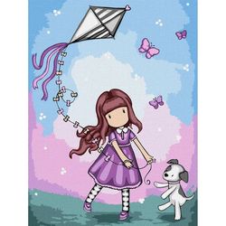 купить Картина по номерам Ideyka (KHO8585) Don’t Fly Away Santoro Gorjuss Collection, 30х40 в Кишинёве 