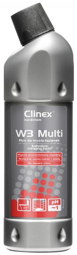 Clinex W3 Multi 1л для туалетов и ванных комнат