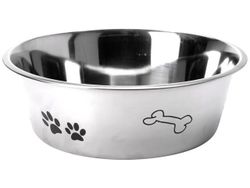 Миска для собак Pets 2.5l, D24X8cm, нержавеющая сталь