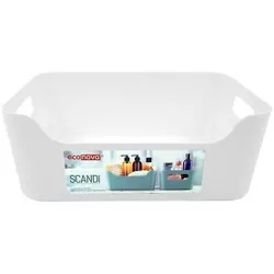 cumpără Cutie depozitare Бытпласт 46197 Корзина Econova Scandi 3.1l, 24x17x9cm, белая în Chișinău 