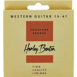 купить Аксессуар для музыкальных инструментов Harley Benton HQS WE 10-47 PB set corzi chitara acustica в Кишинёве 