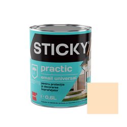 STICKY PRACTIC Эмаль Алкидная Крем 0,6 л