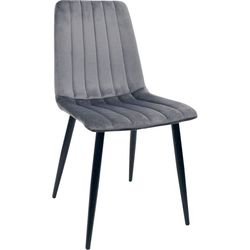 cumpără Scaun Deco DC-90P N20 Catifea Grey+Black Legs în Chișinău 