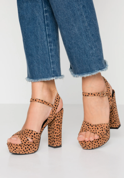 Босоножки COWREN Принт леопард cowren sandals high heeled tan leopard