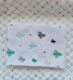 Pelincuța din muslin Pampy 100*80 cm Cactus