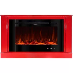 купить Камин электрический ArtFlame Bernard mini & Adeli, 725x1215x300 mm, Rosu в Кишинёве 