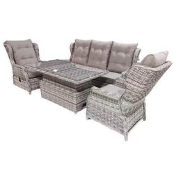 cumpără Mobilier pentru grădină Hydro S Mobila p/u terasa reglabila Hola Lux, 5 persoane, Bej în Chișinău 