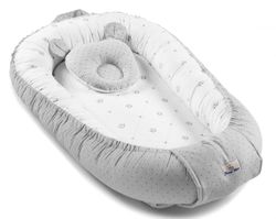 cumpără Cocon pentru bebelusi PernaMea Babynest Buline Gri (PM.100927/14) în Chișinău 