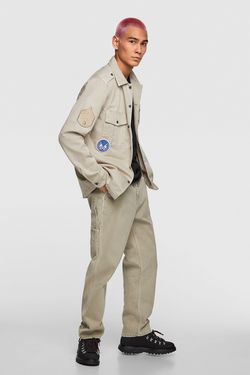 Брюки ZARA Светло бежевый zara 6688/310/711