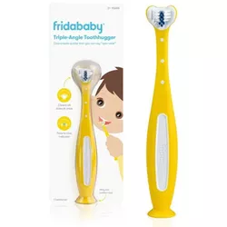 купить Щетка зубная Frida Mom FRI23 Зубная щётка 3D+ жёлтая в Кишинёве 