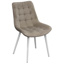 купить Стул Deco Hans Catifea Camel HLR7 + White Legs в Кишинёве 