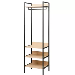 купить Вешалка для одежды Deco Portant Haine Capitol 4 nivele 520x400xH1800 Stejar M37/Black в Кишинёве 