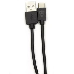 Helmet Cable USB to Type-C Basic 2.1A 1m, Black