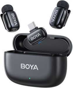 cumpără Microfon Boya Mini 14 2.4GHz Wireless Microphone Type-C Connector, Black în Chișinău 