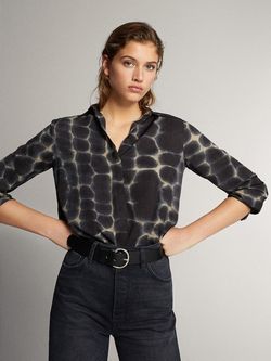 Блуза Massimo Dutti Принт 5125/826/802
